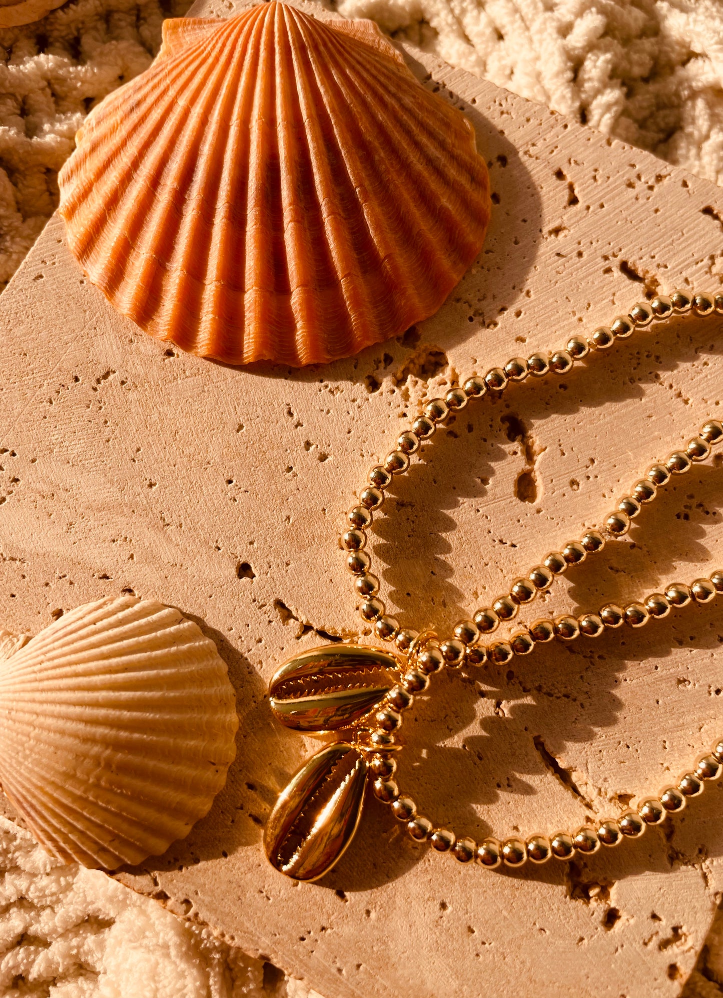 Pooka shell charm bracelet