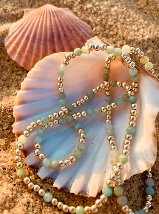 Amazonite stretch bracelet